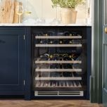 Caple Wine Cabinet 595mm Sense 2 Zone Black